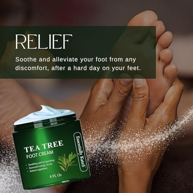 Tea Tree Oil Foot Cream – Fast Relief for Athlete’s Foot, Nail Fungus & Itchy Skin
