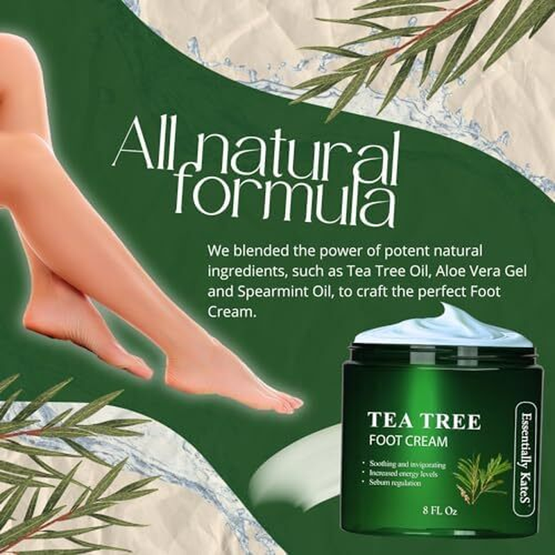 Tea Tree Oil Foot Cream – Fast Relief for Athlete’s Foot, Nail Fungus & Itchy Skin