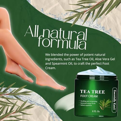 Tea Tree Oil Foot Cream – Fast Relief for Athlete’s Foot, Nail Fungus & Itchy Skin